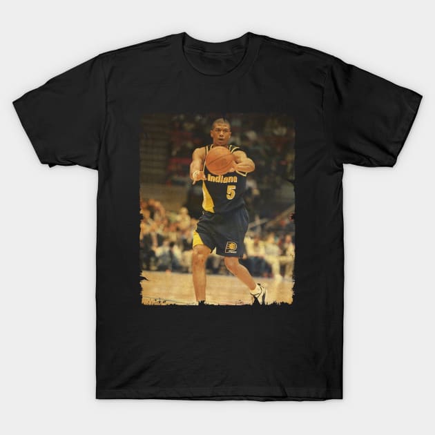 Jalen Rose /// Jalen Rose Vintage Design Of Basketball /// 70s T-Shirt by Statman Sports